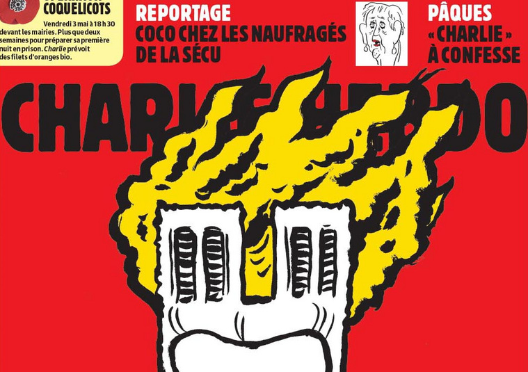 Скандальный еженедельник высмеял пожар в парижском соборе