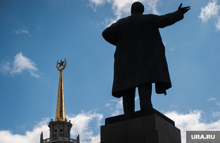 Виды Екатеринбурга, памятник ленину, екатеринбургская городская дума, мэрия екатеринбурга
