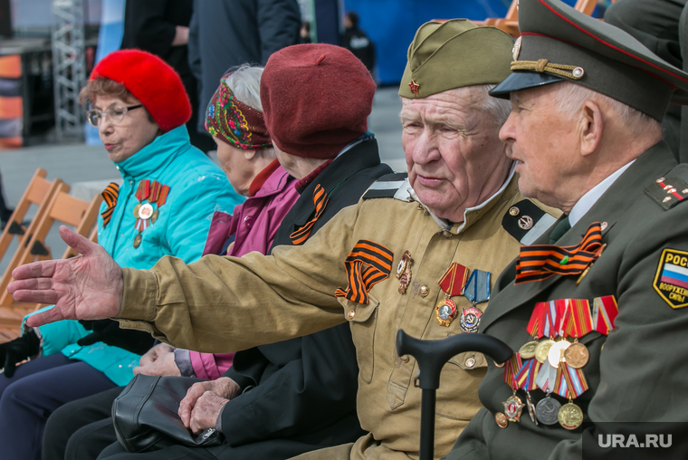 Парад, посвященный Дню Победы. Курган