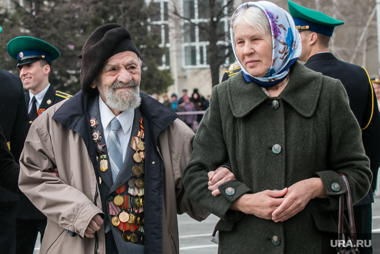 Парад, посвященный Дню Победы. Курган