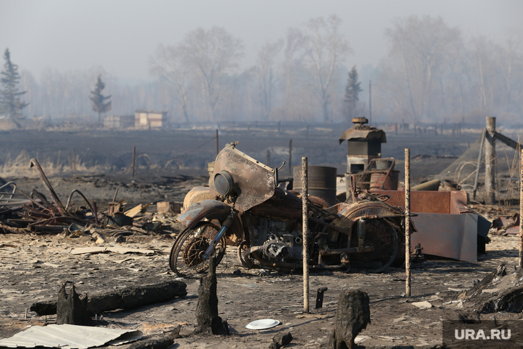 Крупные пожары охватили Курганскую область с первых чисел мая
