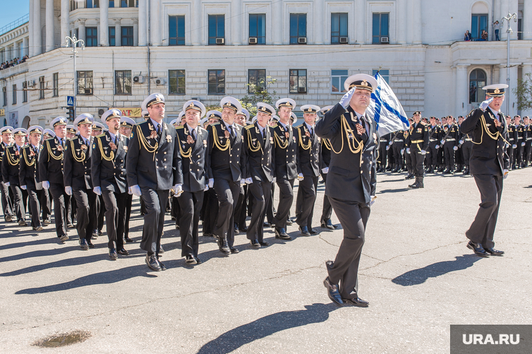 Парад победы в Севастополе. Крым, черноморский флот, парад