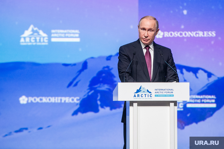 V Международный арктический форум в конгрессно-выставочном центре «Экспофорум». Санкт-Петербург, портрет, путин владимир
