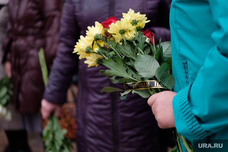 Похороны Егора Перепелкина, погибшего в Керчи во время теракта. Челябинск