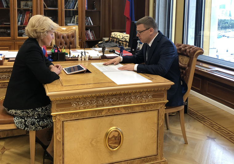 Алексей Текслер встретился с Ольгой Голодец