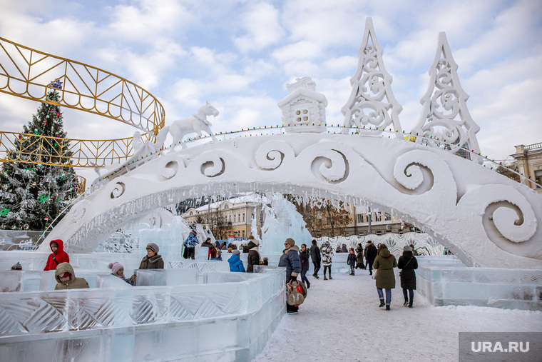 Виды Екатеринбурга, ледовый городок