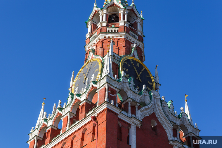 Клипарт. Свердловская область, часы на башне, город москва, кремль