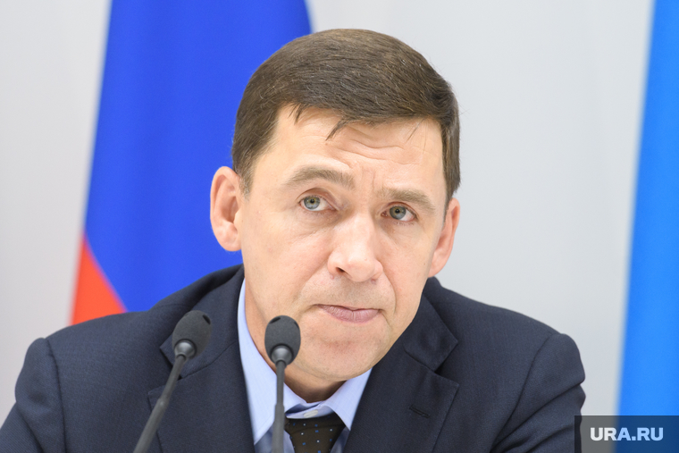 Пресс-конференция  губернатора Свердловской области Евгения Куйвашева в конгресс-центре по итогам «Иннопром 2019», куйвашев евгений, портрет