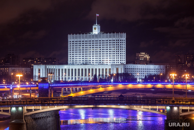 Москва, разное., белый дом, вечерний город, здание правительства рф, мосты, город москва, москва-река, Дом Правительства Российской Федерации