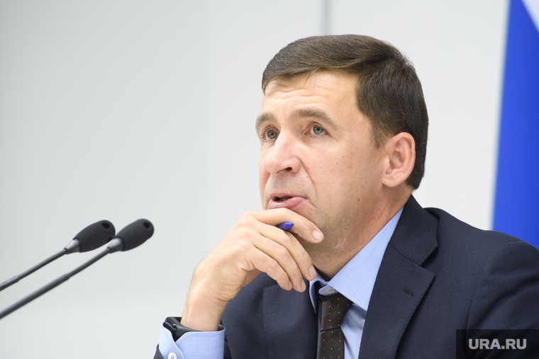 Пресс-конференция  губернатора Свердловской области Евгения Куйвашева в конгресс-центре по итогам «Иннопром 2019», куйвашев евгений, портрет
