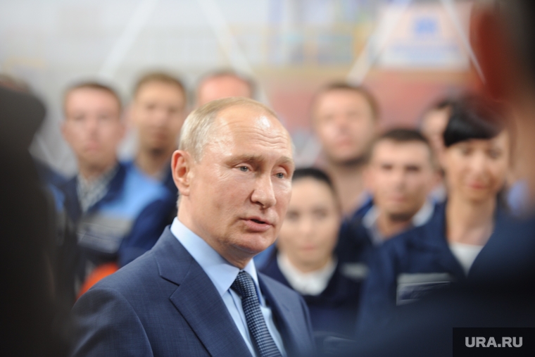Визит Президента РФ Владимира Путина на открытие Аглофабрики ММК. Челябинская область, НЕ ИСПОЛЬЗОВАТЬ