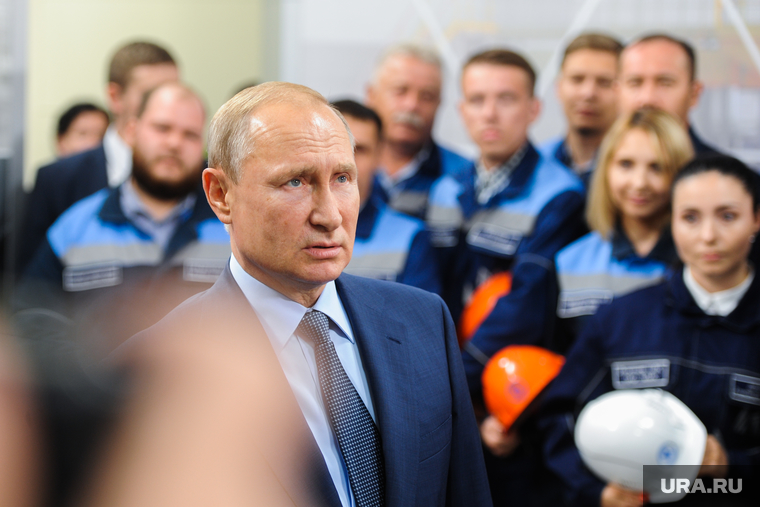 Визит Президента РФ Владимира Путина на открытие Аглофабрики ММК. Челябинская область, путин владимир
