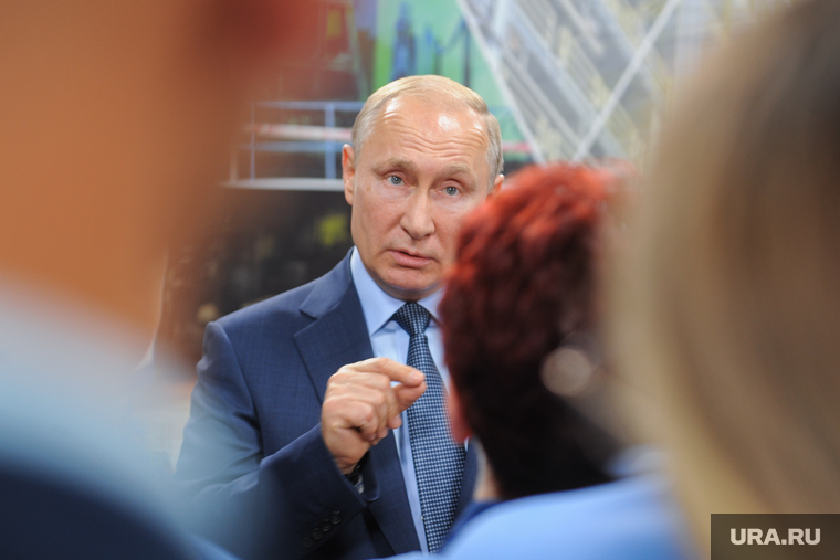 Визит Президента РФ Владимира Путина на открытие Аглофабрики ММК. Челябинская область, путин владимир