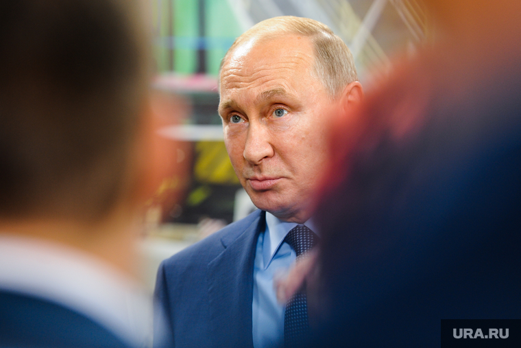 Визит Президента РФ Владимира Путина на открытие Аглофабрики ММК. Челябинская область, портрет, путин владимир