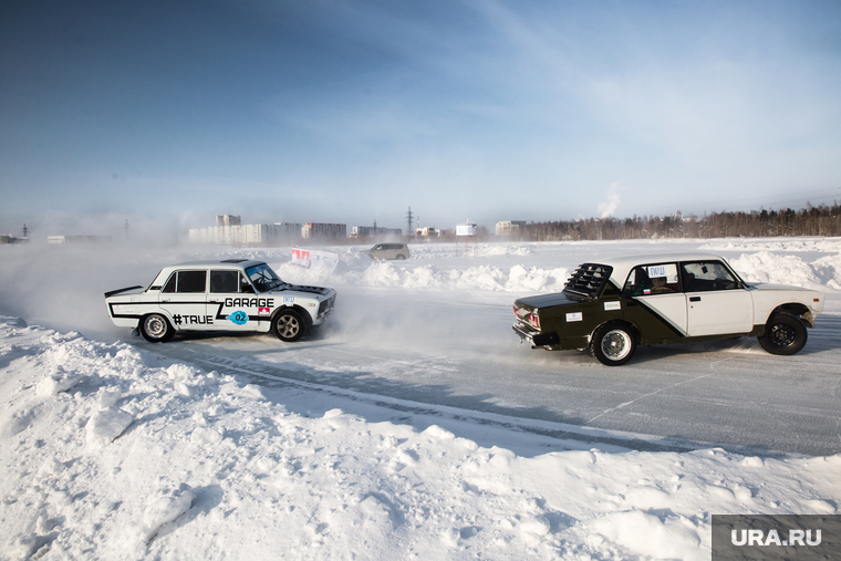 Этап зимнего чемпионата ХМАО по дрифту «ICE BATTLE UDF». Сургут, дрифт, автоспорт