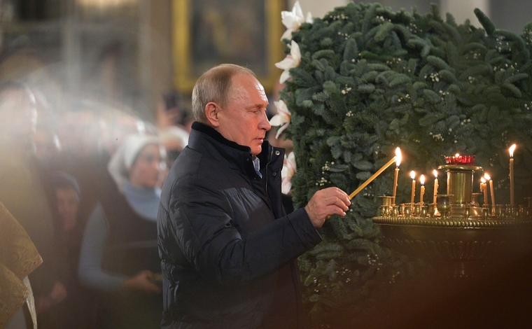 Сайт президента России, церковные свечи, путин владимир
