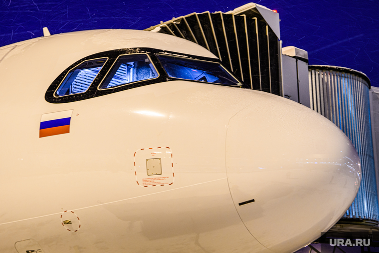 Аэропорт "Кольцово" во время снегопада. Екатеринбург, аэропорт, airbus a321 neo, airbus a321neo, авиапарк, авиационный парк