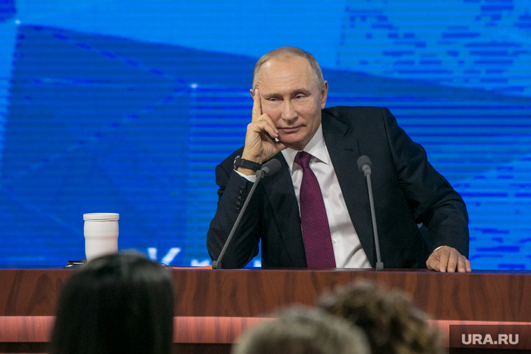 Пресс-конференция Президента России Владимира Путина. Москва, портрет, путин владимир