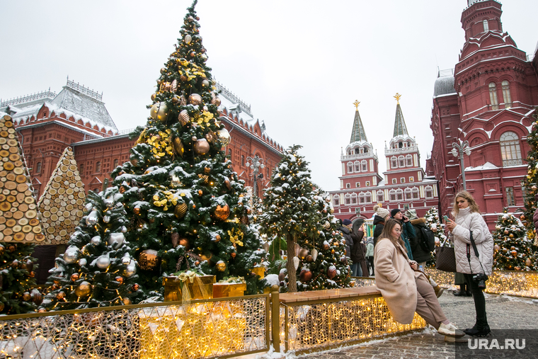 Новогодняя Москва. Москва., новогодняя елка, кремль, манежная площадь, новый год, манежка