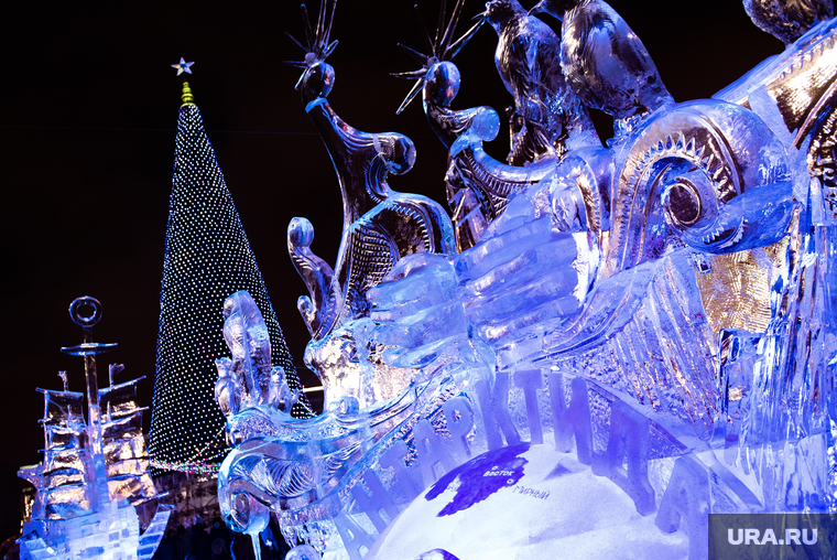 Торжественное открытие Ледового городка на площади 1905 года. Екатеринбург, ледовый городок, рождество, новый год, новогодние каникулы, иллюминации