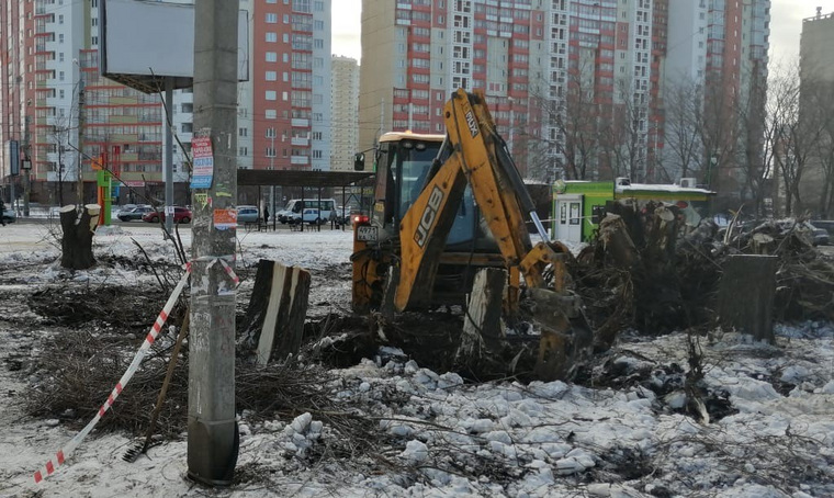 В Челябинске продолжается уничтожение скверов