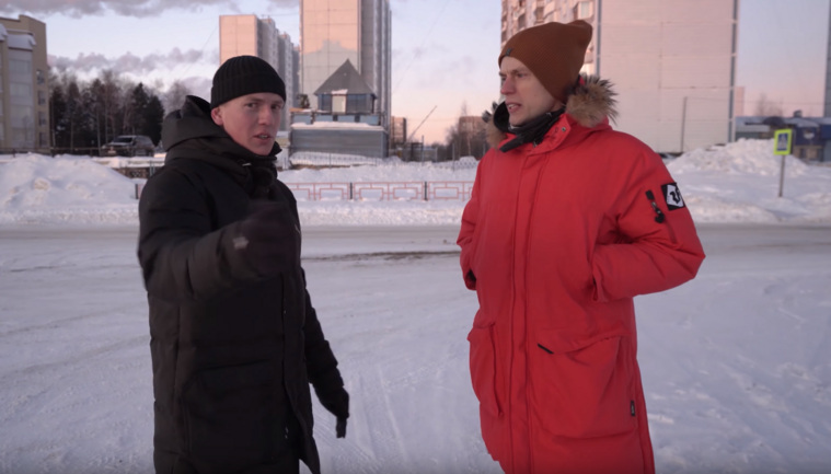 Щербаков и Дудь часть интервью записали на улицах Нижневартовска