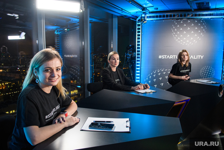 Телестудия РМК в БЦ Высоцкий. Екатеринбург, телестудия startup reality, красуцкая мария
