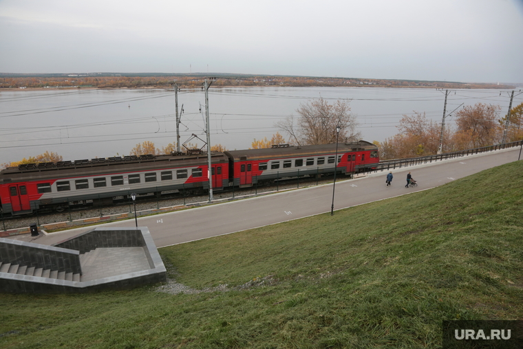 Набережная Камы и объекты предполагаемые под использование в новом культурном проекте. Пермь, электричка, набережная камы
