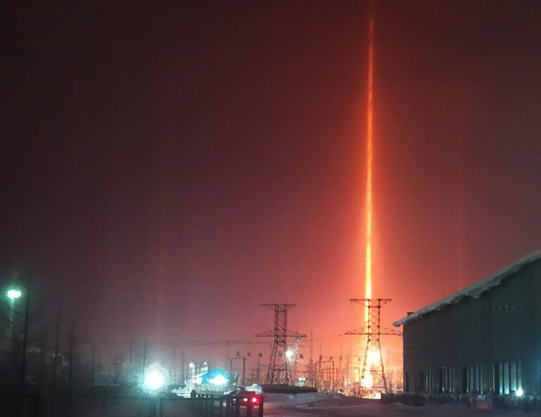 «Огненный меч» оказался световым столбом