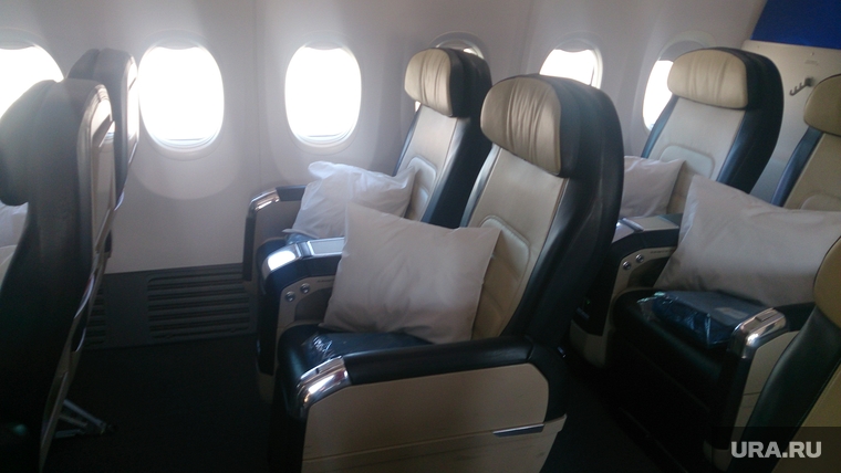 Флайдубай, полет бизнес-классом на самолете Боинг-737-800 в Дубай, ОАЭ. 4-7 мая 2014, бизнес-класс, салон самолета