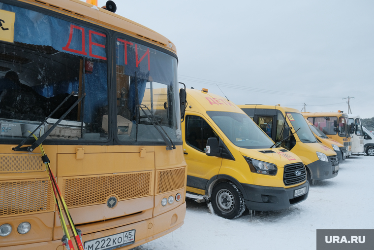 Лыжня России 2019. Курган, автобус дети