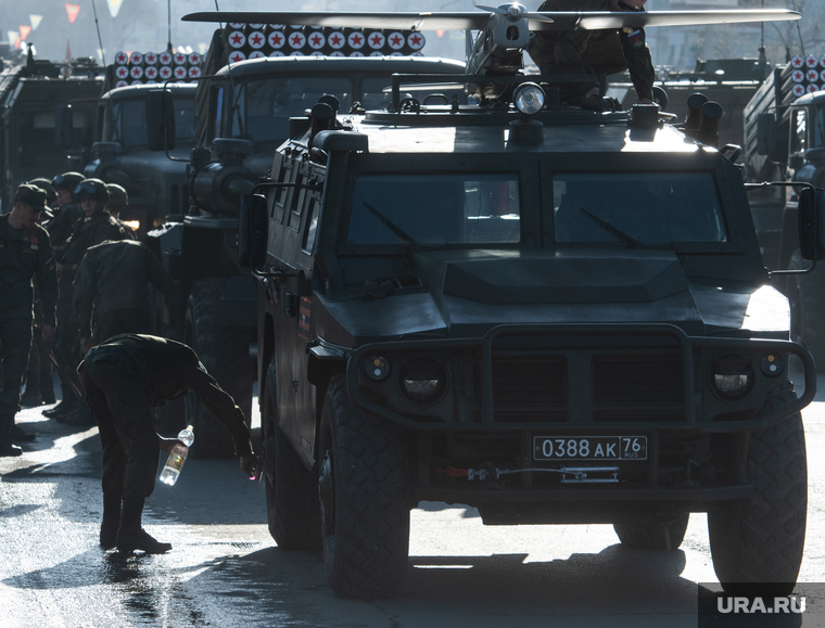 Парад Победы. Екатеринбург, военная техника, подготовка, помывка, мытье машины