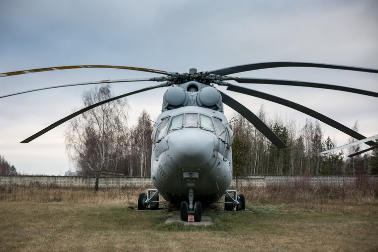 Экспонаты Центрального Музея Военно-Воздушных Сил России в Монино. Московская область, Монино, вертолет