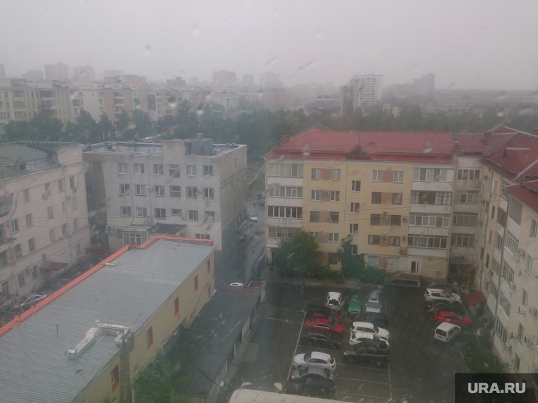 Ураган и ливень в Челябинске, 06.06.2014, город, ливень