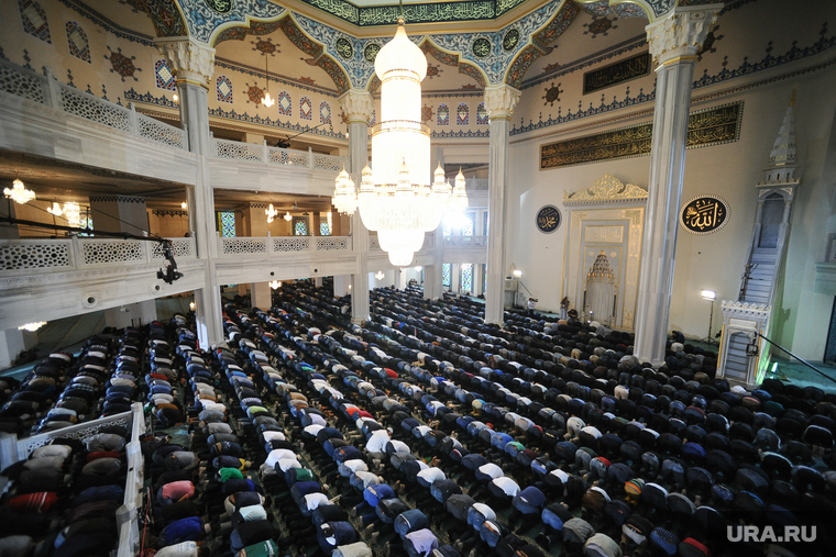 Курбан-байрам в Соборной мечети. Москва, молитва, намаз