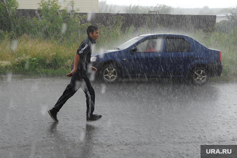 Поселок Нагорный Деревенская ОПГ Челябинск, непогода, ливень, дождь