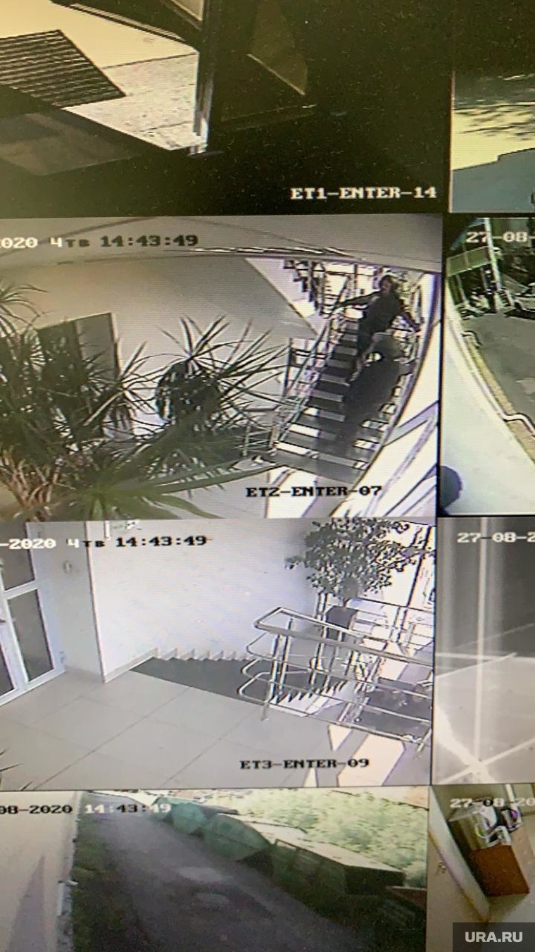Кадры из здания на гурзуфской с камер наблюдения
