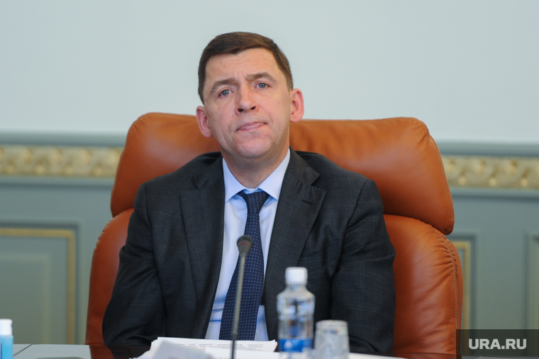 Совещание на тему: «Реализация национального проекта «Экология» в Уральском федеральном округе с участием Полномочного представителя Президента России в УрФО Николая Цуканова и губернаторов округа. Челябинск, куйвашев евгений, портрет