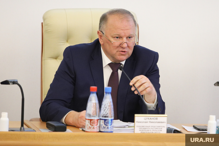 Полпред Президента РФ в УрФО Николай Цуканов на заседании правительства. Курган, цуканов николай