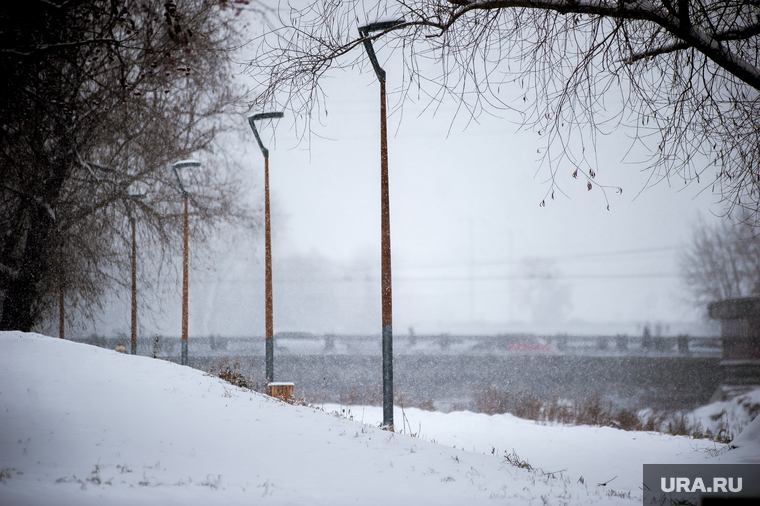 Снегопад в Екатеринбурге, снег, зима, снегопад