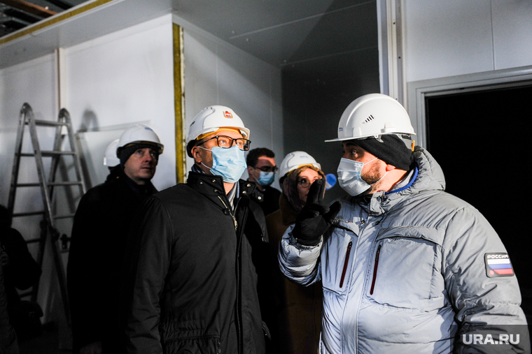 Поездка Алексея Текслера на строительство инфекционной больницы. Челябинск, текслер алексей