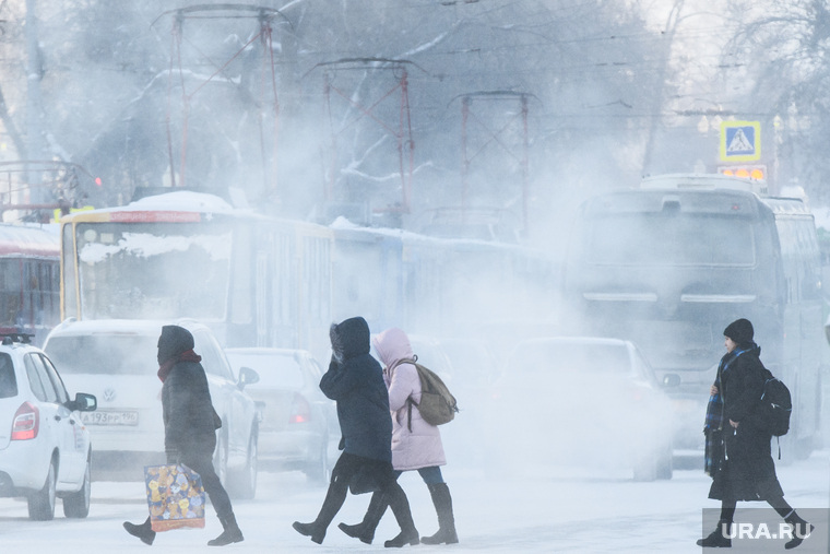 Морозы в Екатеринбурге, пробка, трамвай, мороз, холод, транспортная реформа, холодная погода