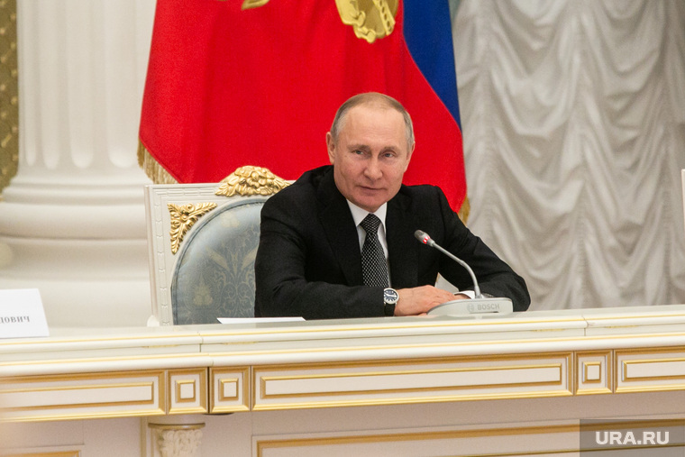 Встреча Владимира Путина с рабочей группой по внесению поправок в Конституцию РФ. Москва, путин владимир