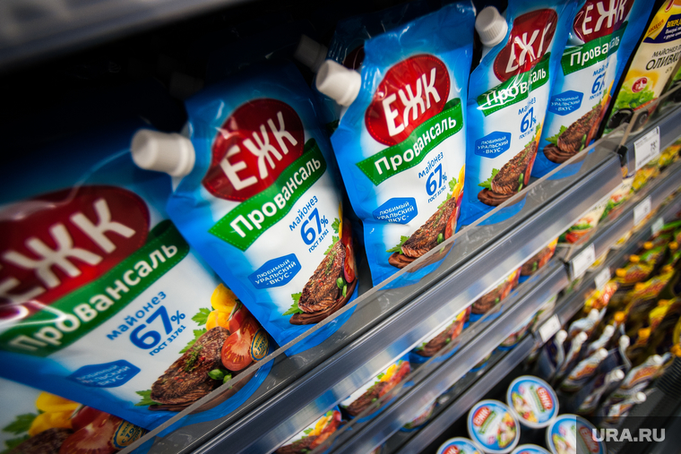 Открытие супермаркета «Перекресток». Екатеринбург, продуктовый магазин, прилавок, майонез, провансаль ежк