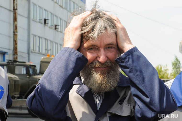Федор Конюхов и Алексей Текслер на автозаводе Урал. Челябинская область, Миасс, портрет, конюхов федор