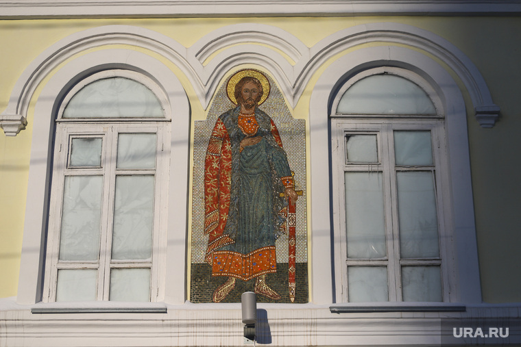 Изображение Александра Невского появилась на фасаде музея в сентябре 2020 года