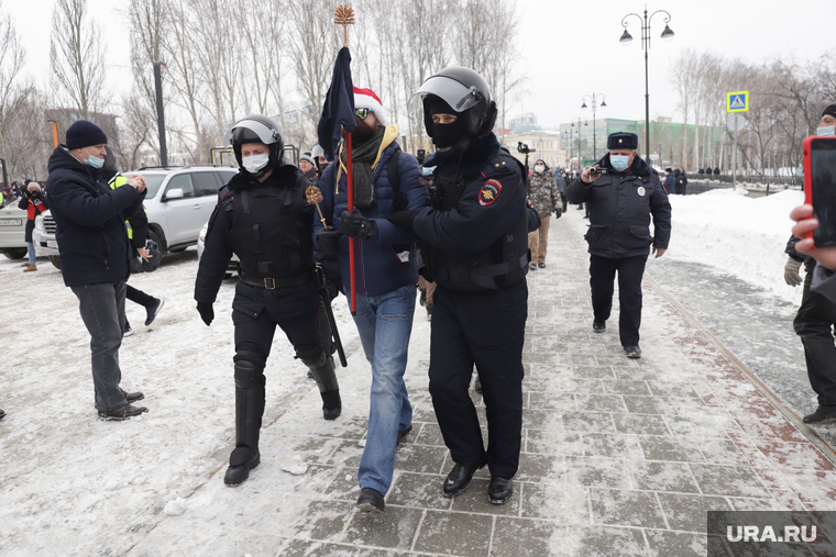 Несанкционированная акция в поддержку оппозиционера. Екатеринбург