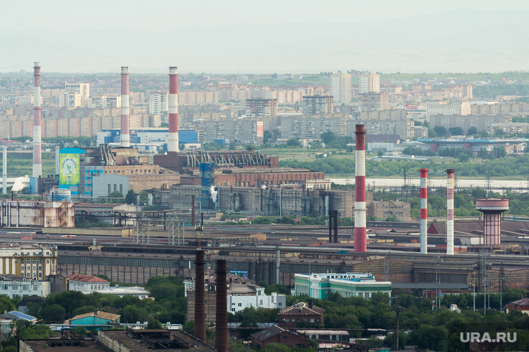 Клипарт. Магнитогорск, промзона, ммк, тэц, магнитогорск, город, промышленность челябинской области, магнитогорский металлургический комбинат, производство, экология