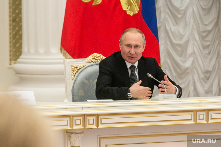 Встреча Владимира Путина с рабочей группой по внесению поправок в Конституцию РФ. Москва, путин владимир