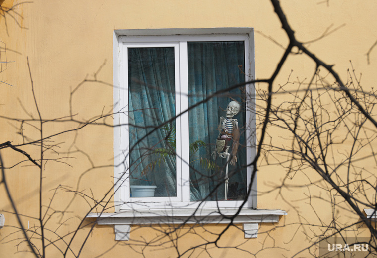 Дома по программе реновации. Екатеринбург, аварийный дом, скелет, реновация, скелет в окне